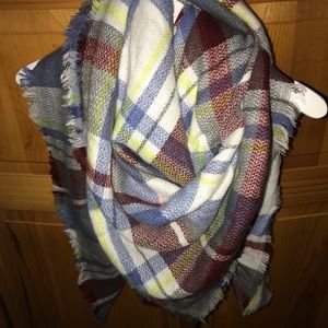 Multicolor Blanket Scarf
